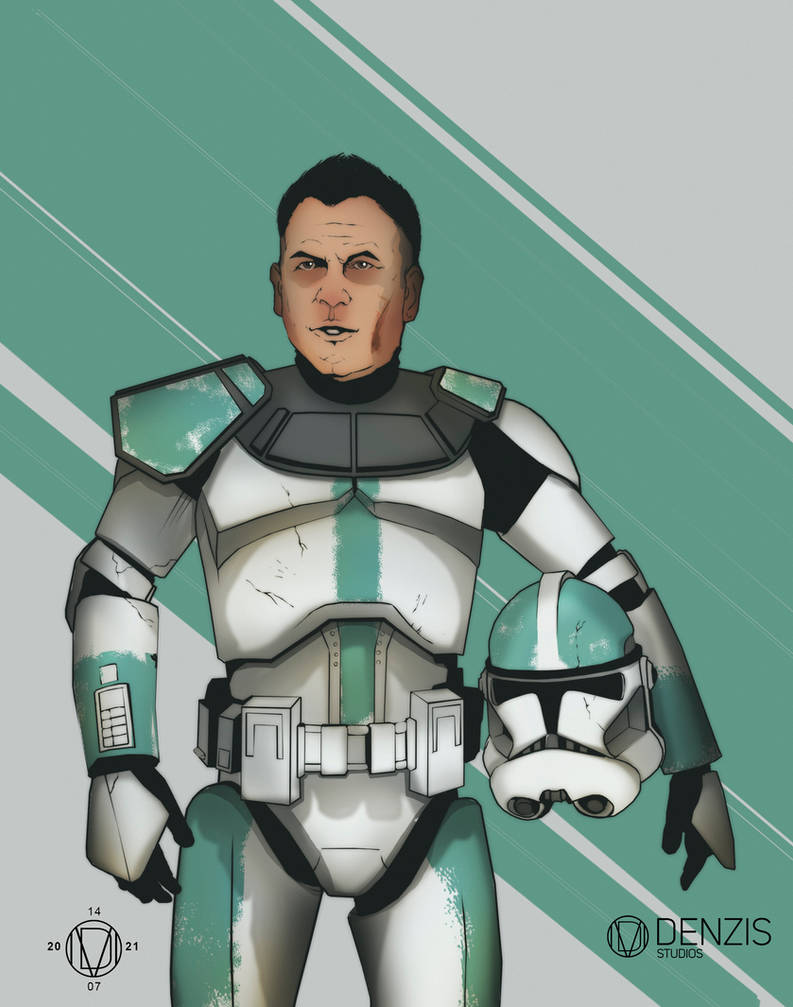 Captain Howzer, clone trooper by MarDenzis on DeviantArt
