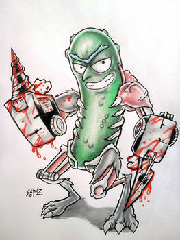 Inktober Day 2: Pickle Rick