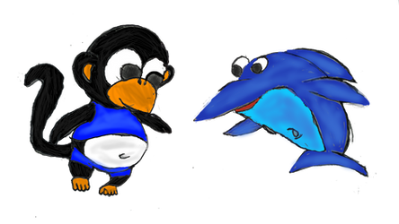 Monguin and Glaxiphin