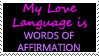 Love Language: Words of Affirmation