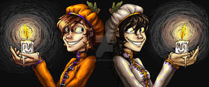 Pumpkin Prince and Princess