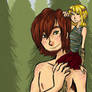 Giant Hiccup and Astrid