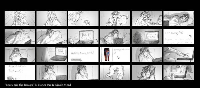 Booty and the Breasts storyboards 3