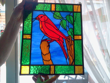 Tiffany glas pannel