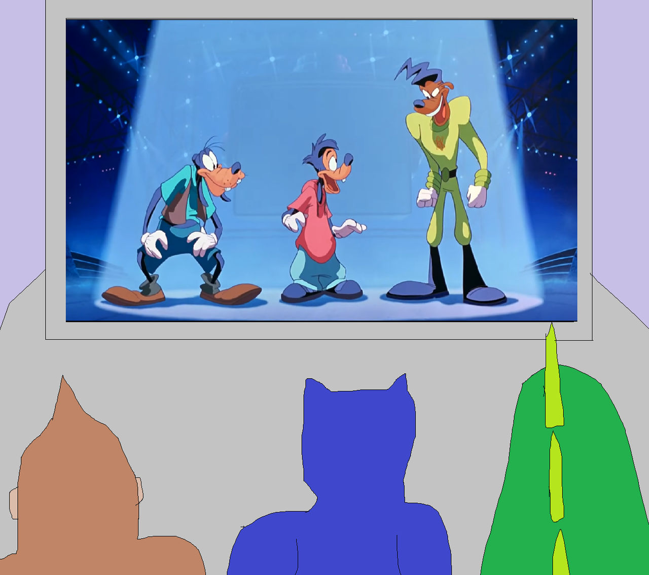 George Ralph Liz George, Ralph, and Lizzie Watching A Goofy Movie by wiryabudisantoso on ...