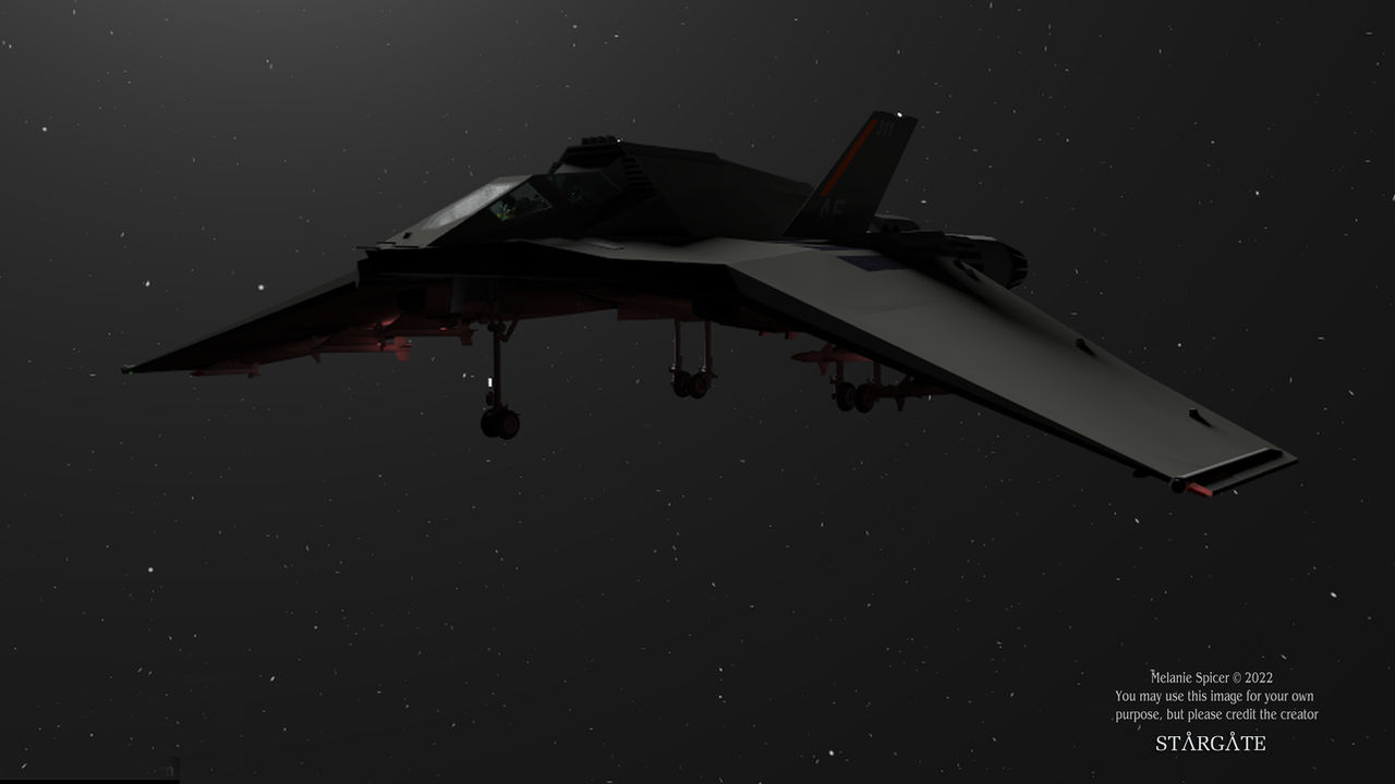 Stargate F-302 landing at night by GateGirl86 on DeviantArt