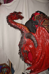 Smaug cosplay shoulder dragon side