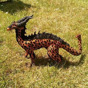 ooak handmade volcanic dragon artdoll