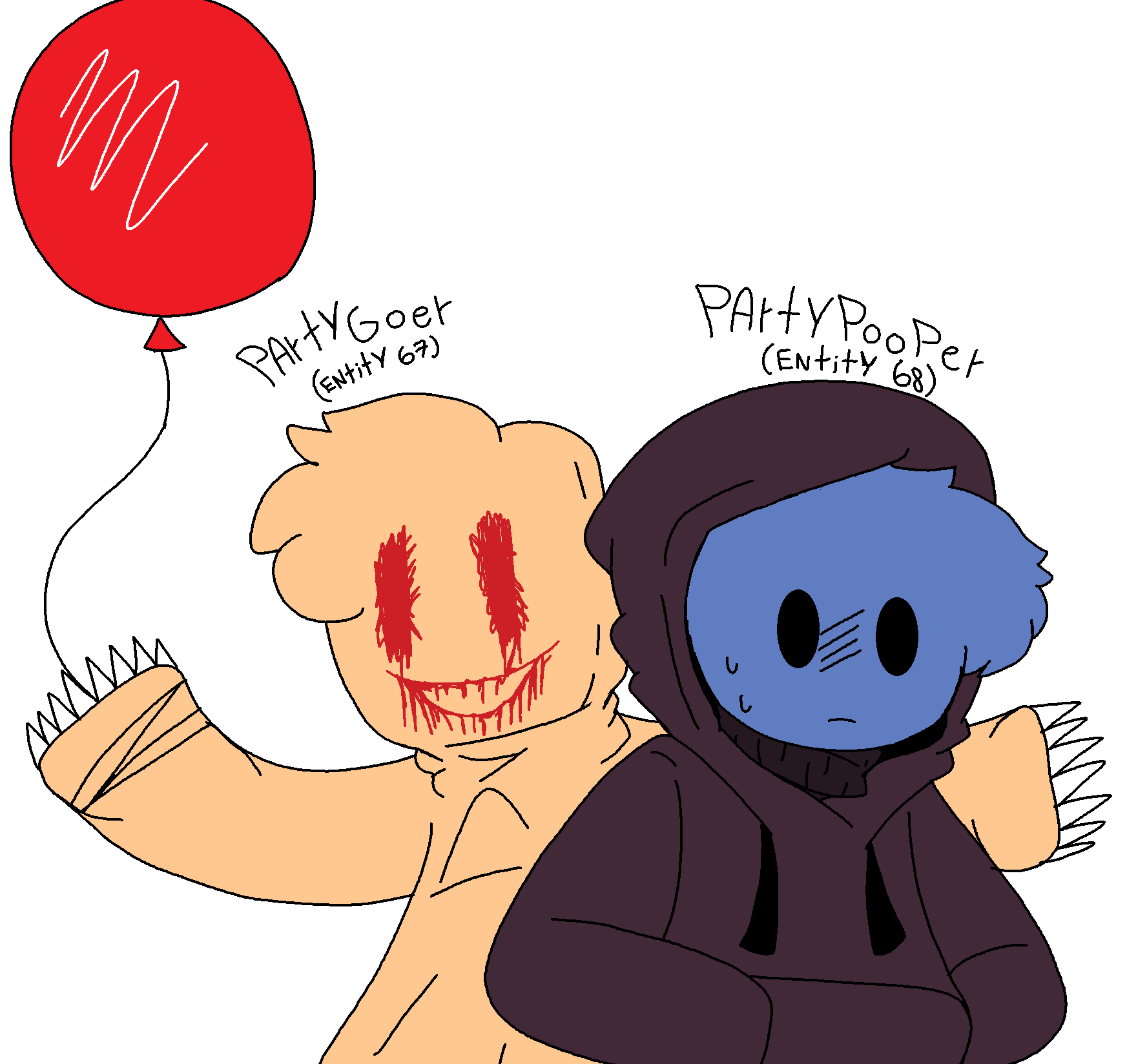 Part Pooper Backrooms - PartyGoer and PartyPooper by ChrisTh3Cat on DeviantArt