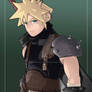 Cloud from the Final Fantasy VII Remake