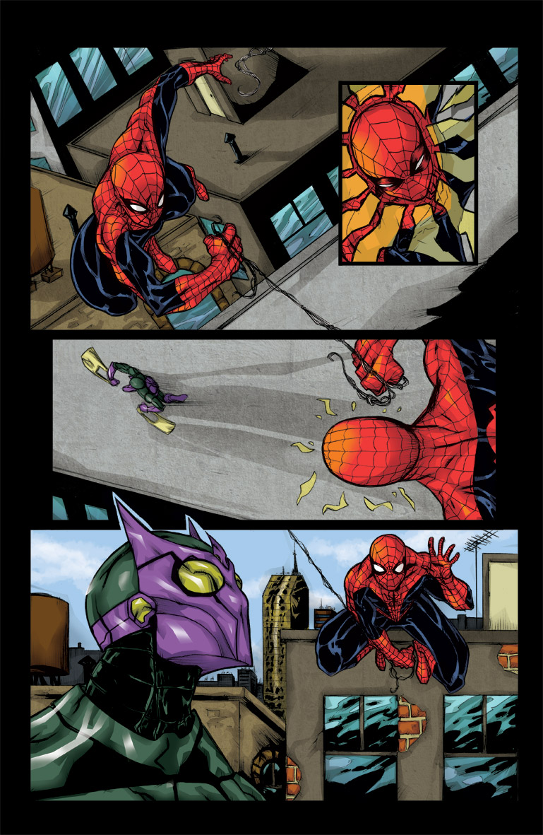 Spiderman sample page 1 color