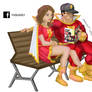 Shazam or Capitain Marvel and Mary Marvel