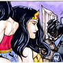 Wonder Woman Sketch Card puzzle ACEO PSC