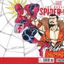 Spiderman vs Kraven sketch comic cover