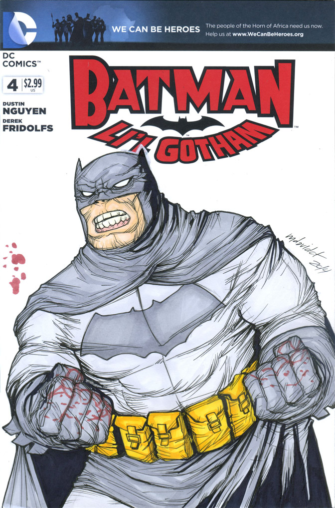 Batman The Dark Knight sketch cover