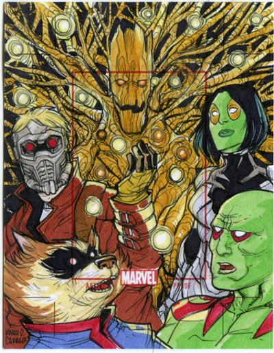 Gotg Drawing GOTG artist proof commission by mdavidct on DeviantArt