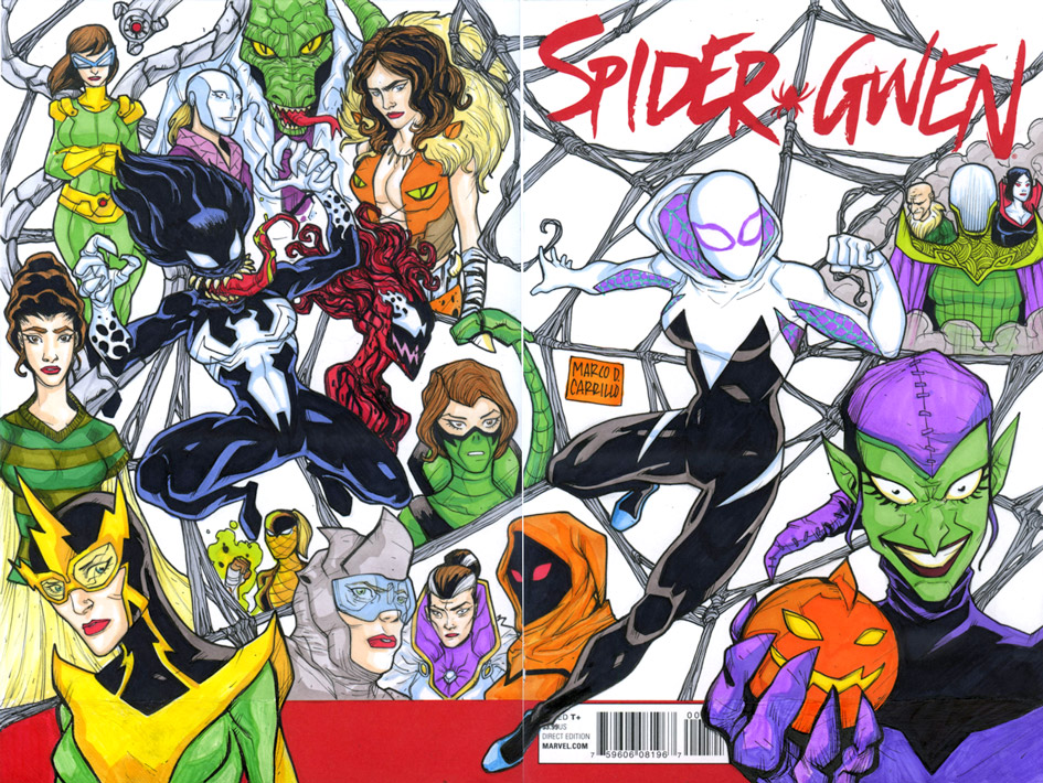 Spider Gwen sketch cover commission