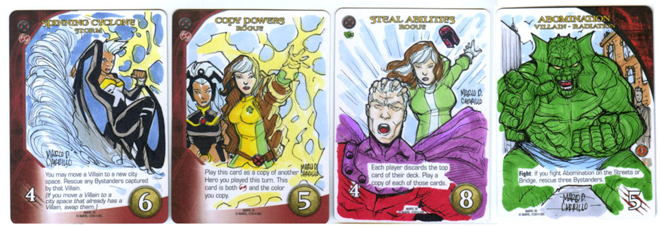 Marvel 3D 37-40 aproved cards