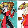 Mandy Harley Quinn and Jessica Rabbit commissions