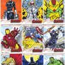 Avengers age of Ultron oficial sketch cards 1-9