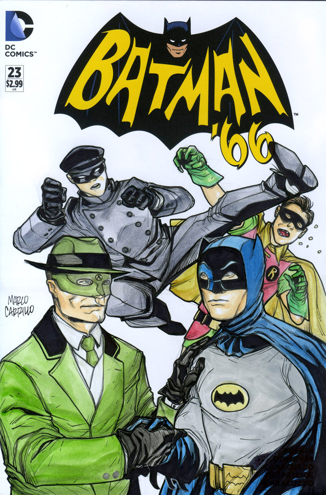 Batman and Greenhornet 1966 sketch cover by mdavidct on DeviantArt
