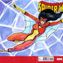 Spider Woman sketch cover commission