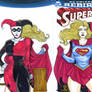 Super Girl and Harley Quinn sketch cover ON SALE