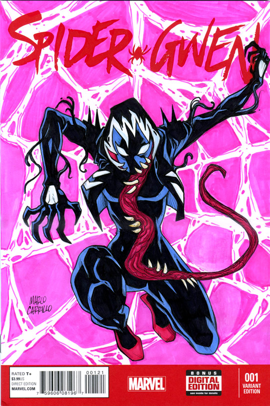 Gwenom sketch cover commission