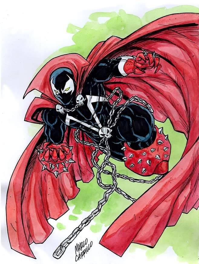 Spawn Illustrator Spawn watercolor illustration letter size availabl by mdavidct on ...