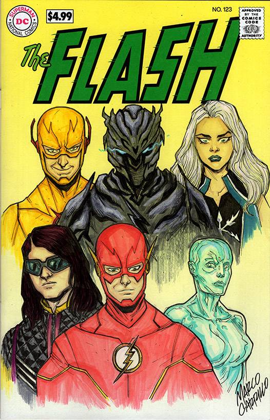 The Flash CW assembly characters cover commission by mdavidct on DeviantArt