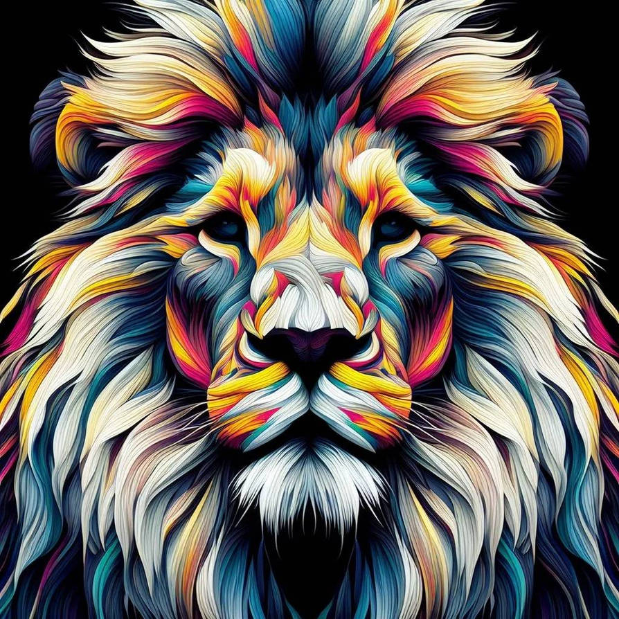 Color lion by fpdias on DeviantArt