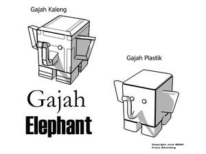 Gajah Kaleng n Gajah Plastik