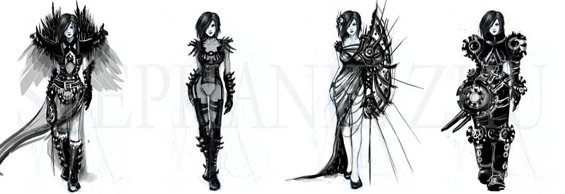 Female Armor sketches