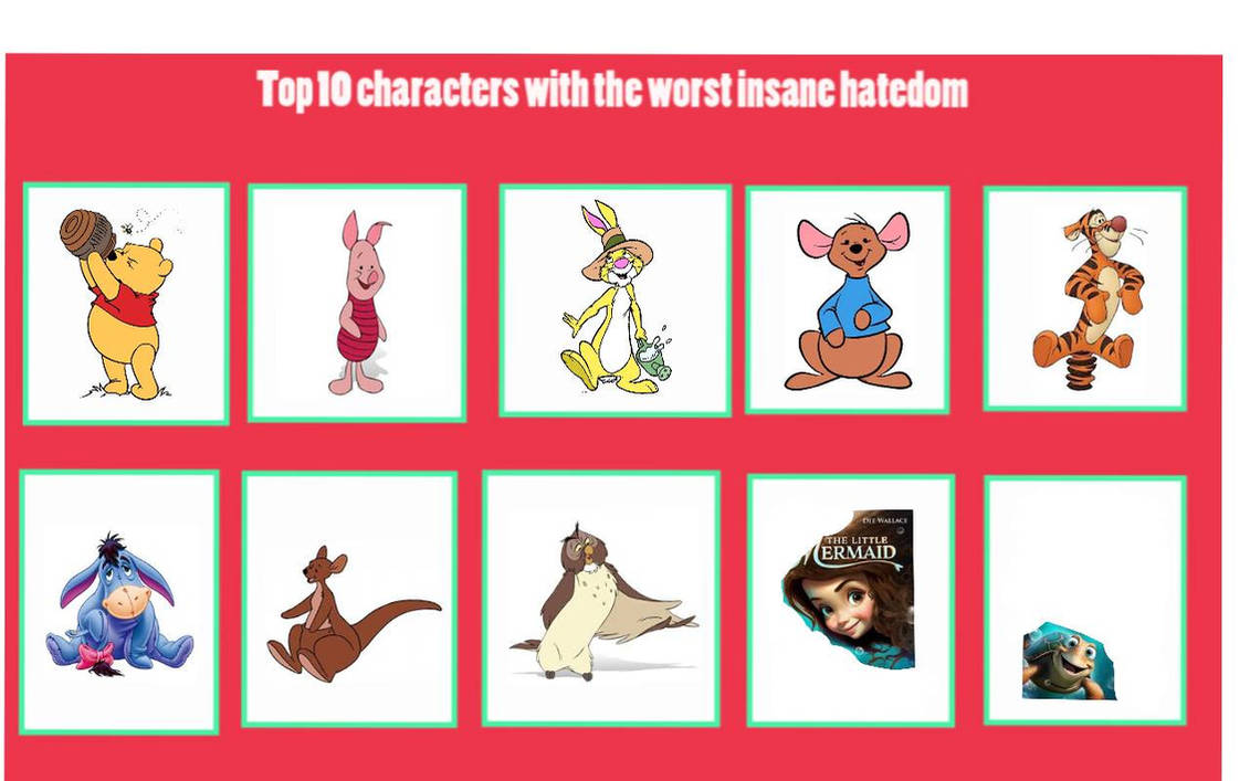 Top 10 I Hate Characters By Ilovepeppapig On Deviantart Top 10 I Hate Characters By Ilovepeppapig On Deviantart