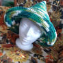 Green Cotton Witch Hat