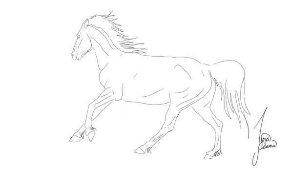 Free Horse Lineart