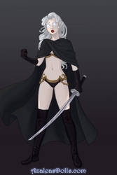 Lady Death with cape (Sci-fi Warrior)