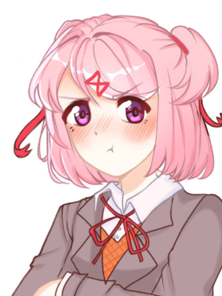 Natsuki Simple Natsuki by SebAeph on DeviantArt
