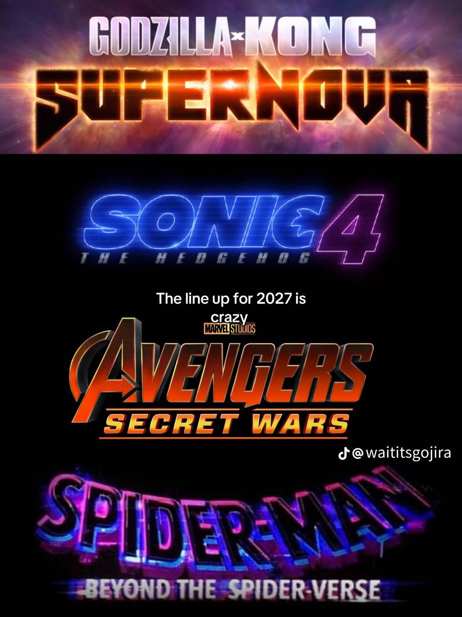 all the movies that will premiere in 2027 by Rayfontenelearaujo on ...