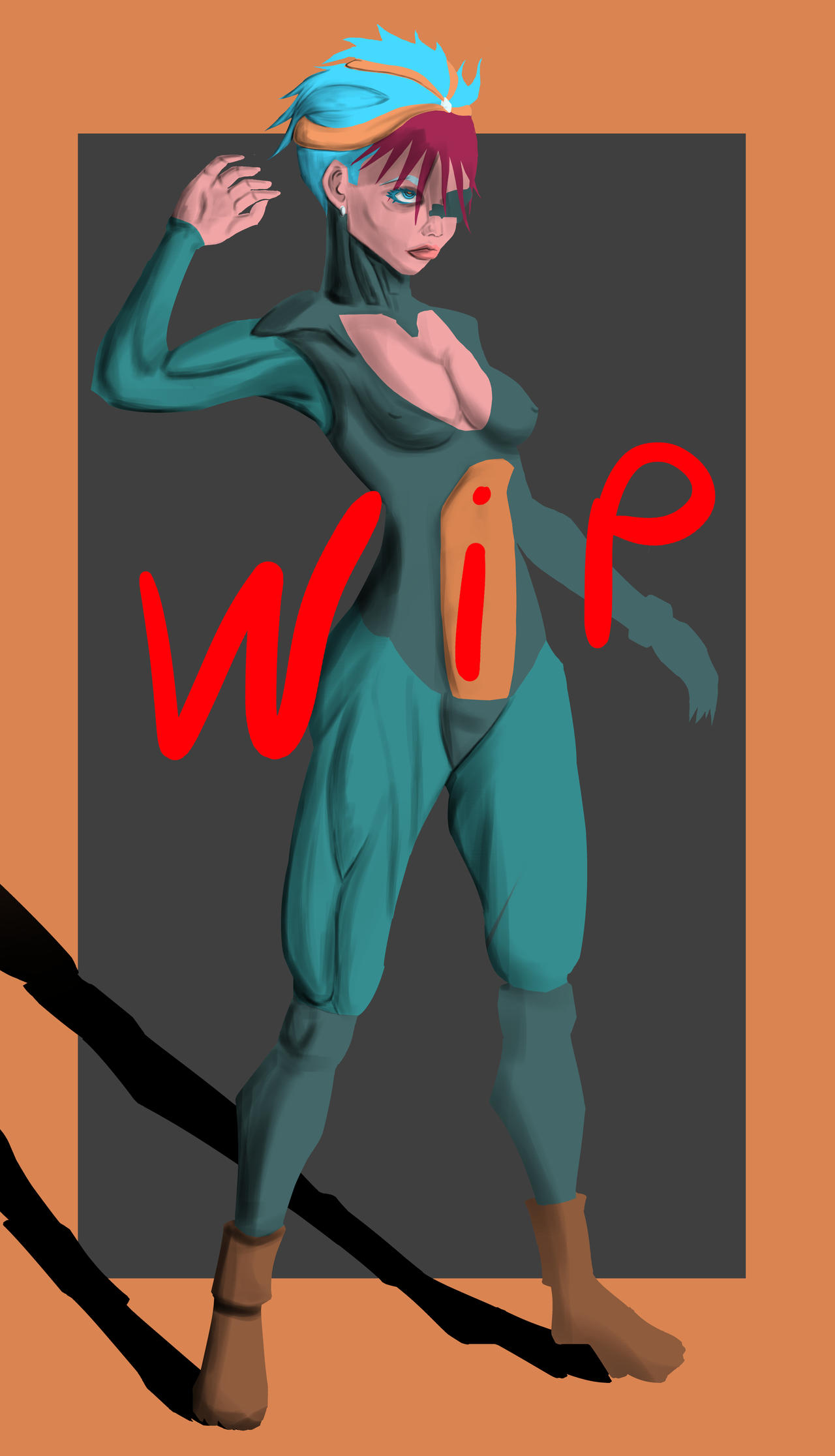 Cyberpunk OC Work in progress by UnderBuu on DeviantArt