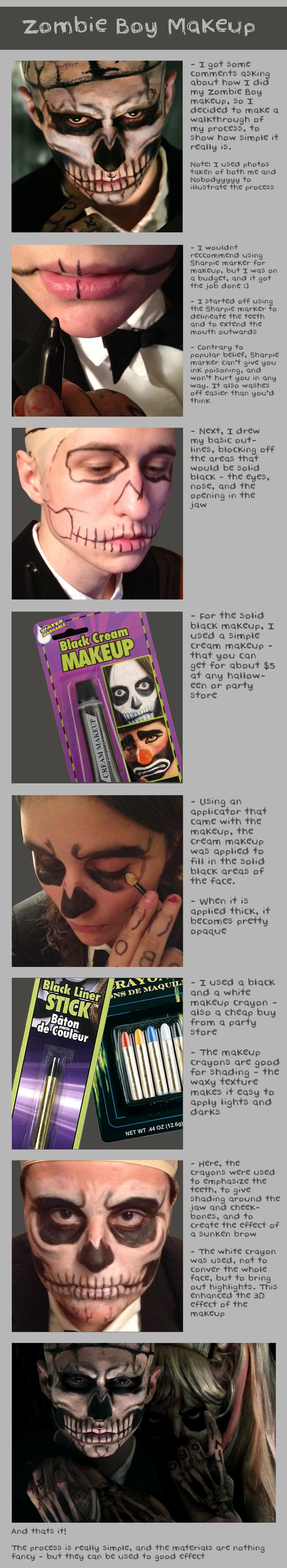 Zombie Boy Makeup Tutorial