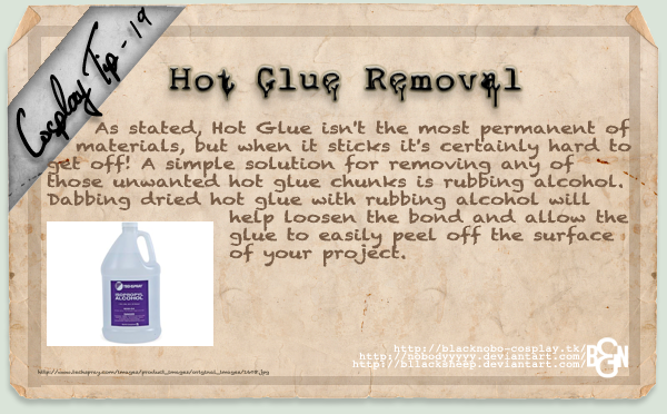 Cosplay Tip 19 - Hot Glue Removal