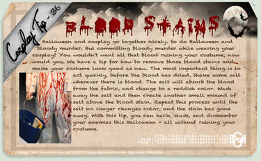 Cosplay Tip 36 - Blood Stains