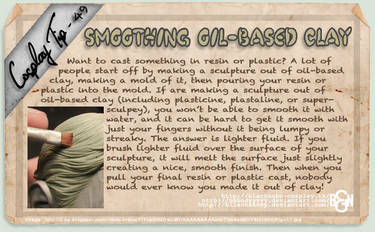 Cosplay Tip 49 - Smoothing Oil-Based Clay