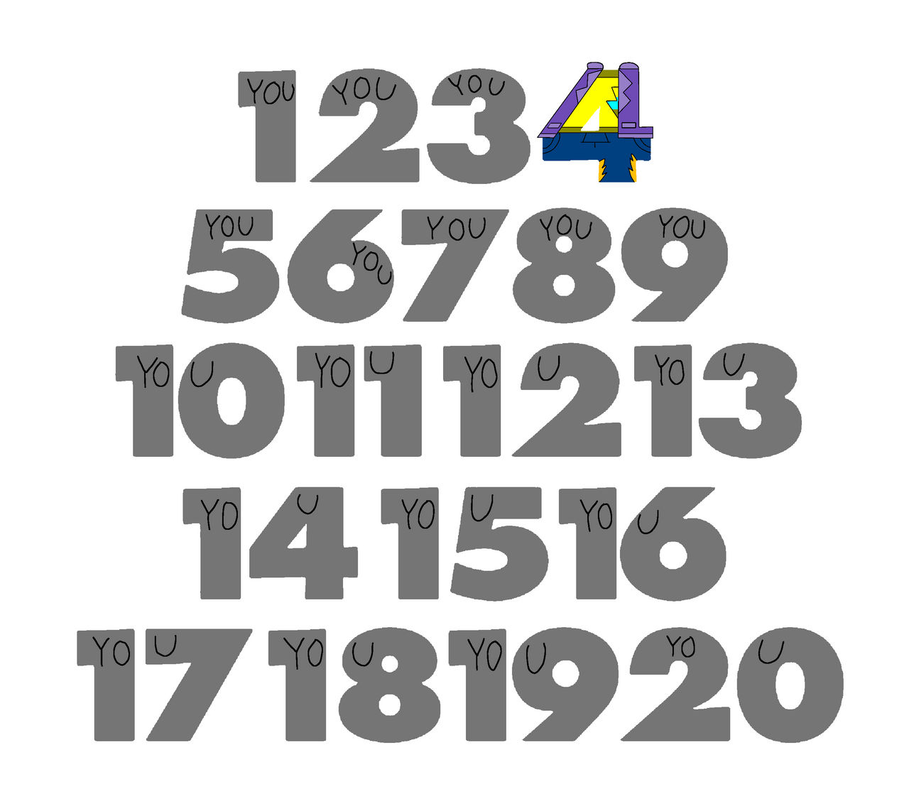 Disney Jr. Deviantart Numbers by MrMickeytastic2 on DeviantArt