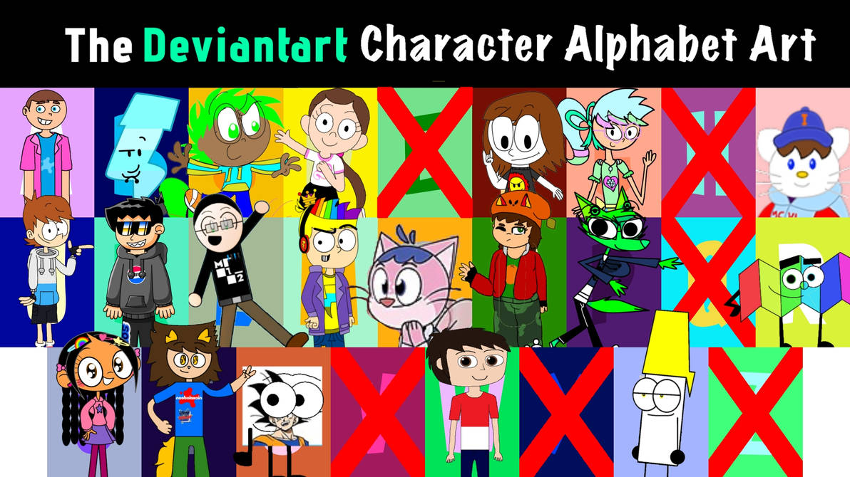 The Deviantart Character Alphabet Art by MrMickeytastic2 on DeviantArt