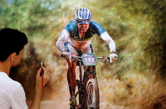 Bike - pintura hiper-realista