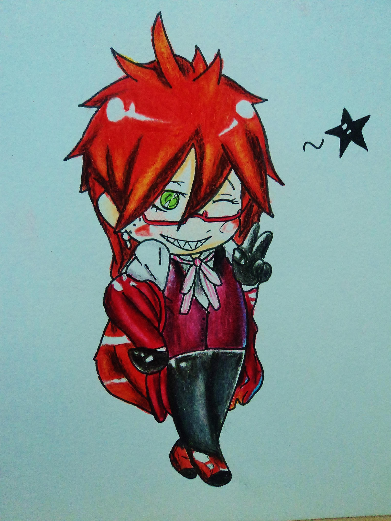 Grell Sutcliff Chibi