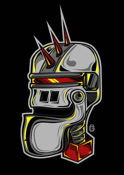 Punk Robot Head