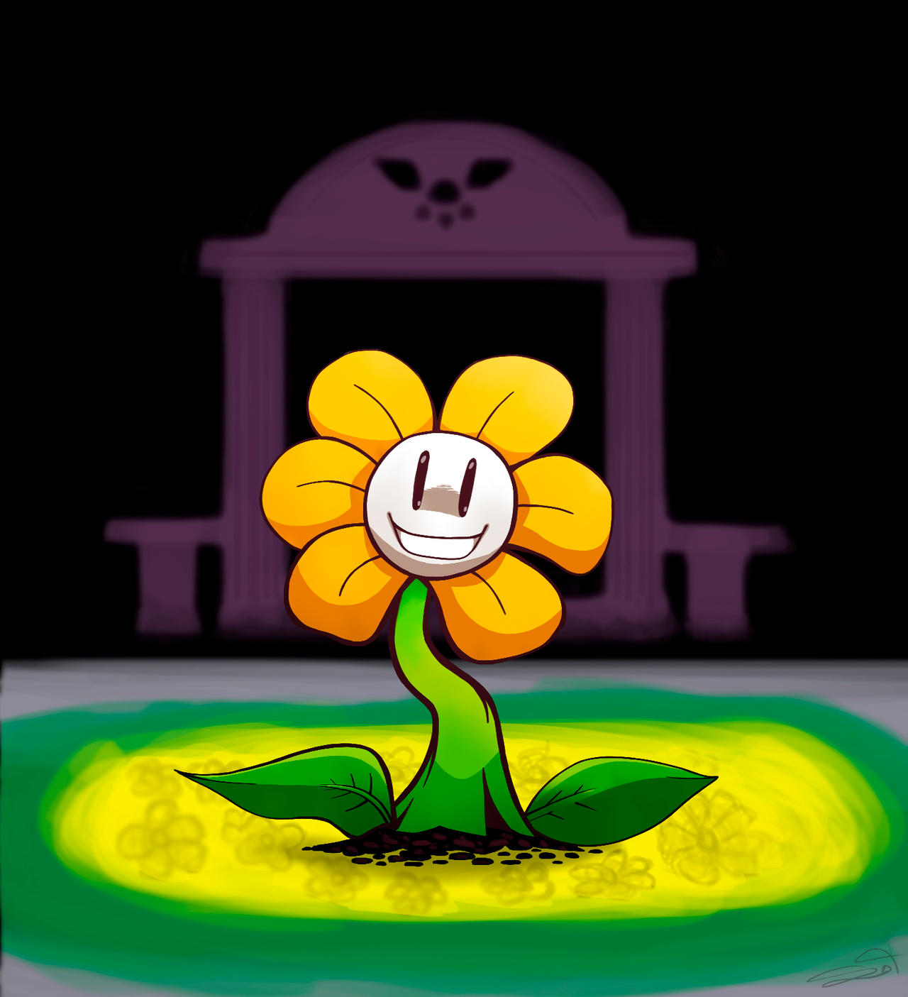 Flowey the flower by SODWOD on DeviantArt